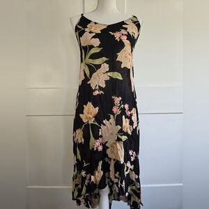 Raya Sun Floral Black Dress